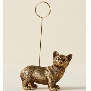 Anthropologie Corgi Icon Photo Holder NWT